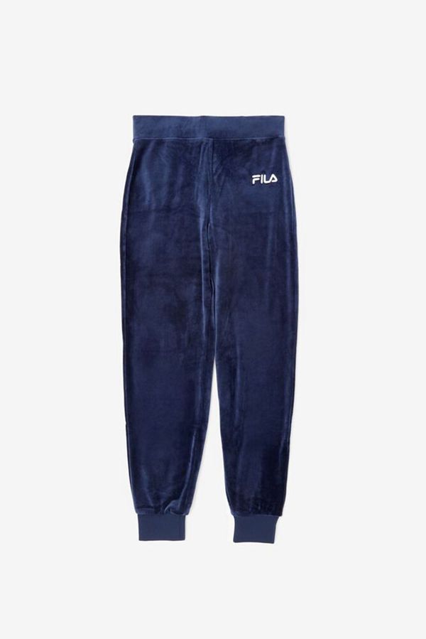 Calca Jogger Fila Mulher Azul Marinho - Fila Sara Velour Portugal Online,UJXN-53649